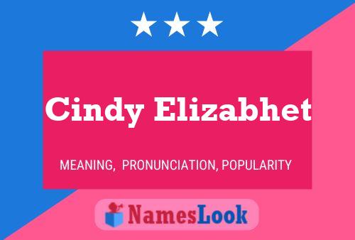 ملصق اسم Cindy Elizabhet