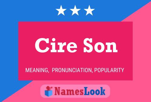 ملصق اسم Cire Son