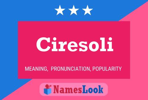 ملصق اسم Ciresoli