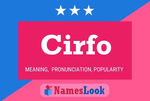 ملصق اسم Cirfo