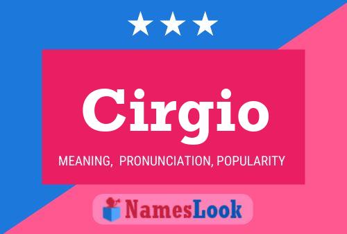 ملصق اسم Cirgio