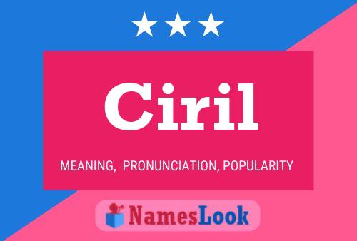 ملصق اسم Ciril