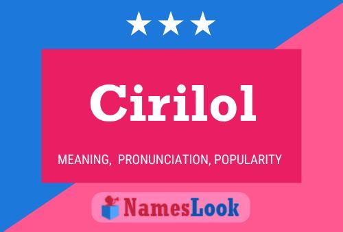 ملصق اسم Cirilol