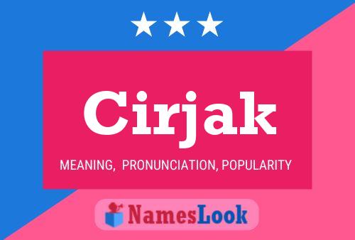 ملصق اسم Cirjak