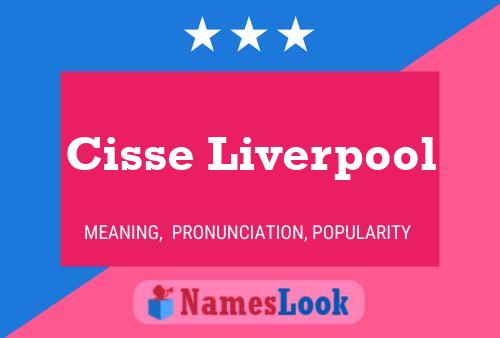 ملصق اسم Cisse Liverpool