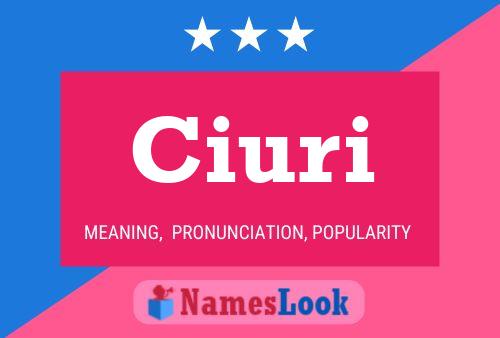 ملصق اسم Ciuri