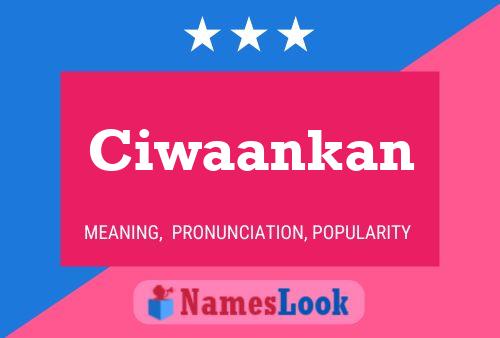 ملصق اسم Ciwaankan