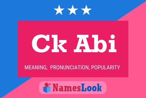 ملصق اسم Ck Abi