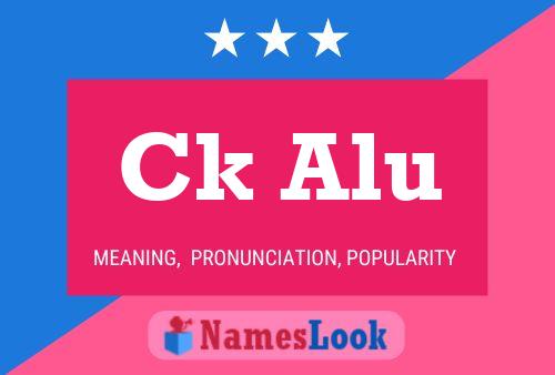 ملصق اسم Ck Alu