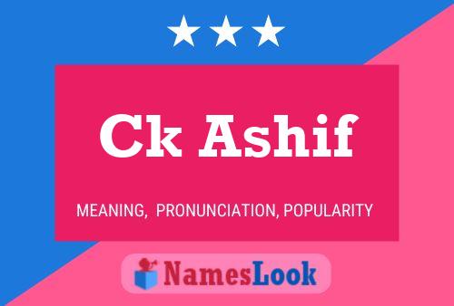 ملصق اسم Ck Ashif