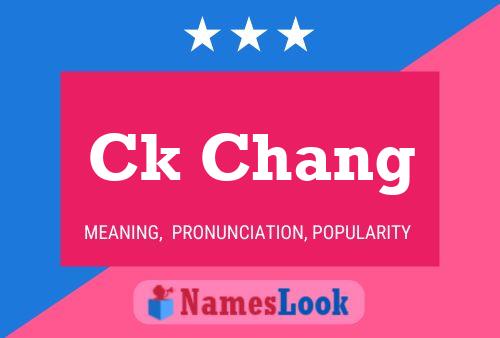 ملصق اسم Ck Chang