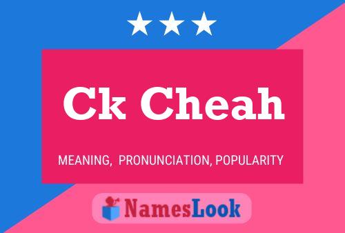 ملصق اسم Ck Cheah