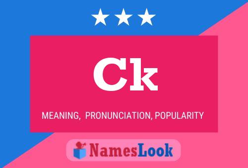 ملصق اسم Ck