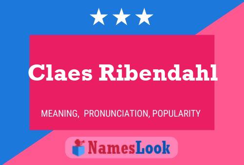 ملصق اسم Claes Ribendahl