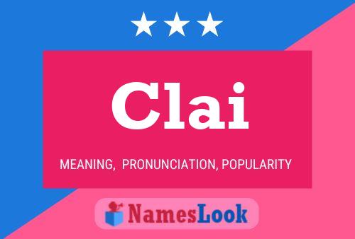 ملصق اسم Clai