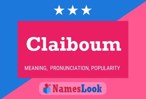 ملصق اسم Claiboum