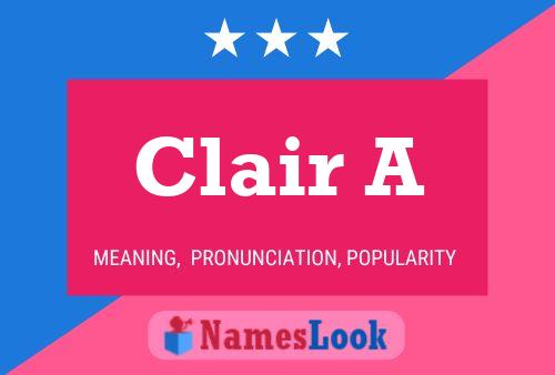 ملصق اسم Clair A