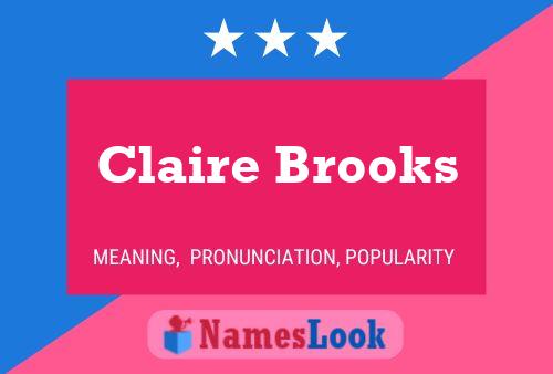 ملصق اسم Claire Brooks