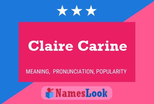 ملصق اسم Claire Carine