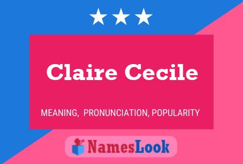 ملصق اسم Claire Cecile