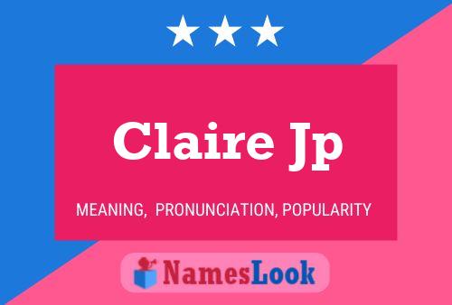 ملصق اسم Claire Jp