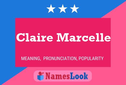 ملصق اسم Claire Marcelle