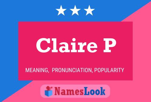 ملصق اسم Claire P