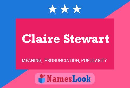 ملصق اسم Claire Stewart