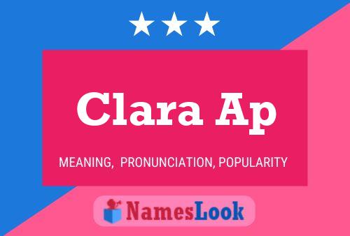 ملصق اسم Clara Ap