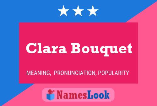 ملصق اسم Clara Bouquet