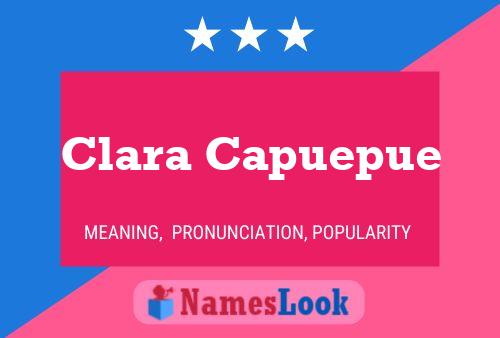 ملصق اسم Clara Capuepue