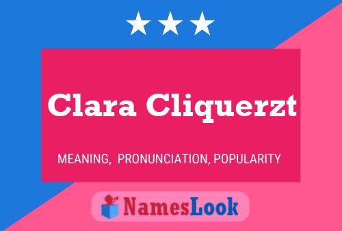 ملصق اسم Clara Cliquerzt