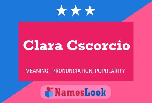 ملصق اسم Clara Cscorcio