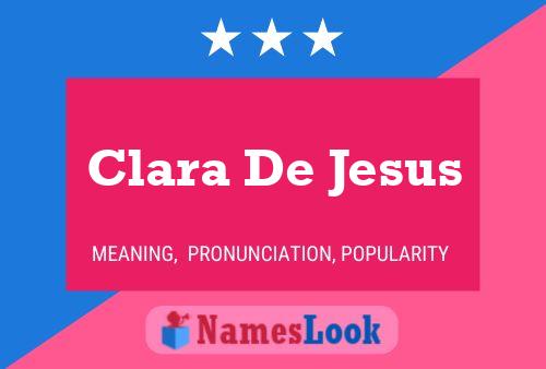 ملصق اسم Clara De Jesus