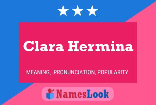 ملصق اسم Clara Hermina