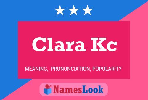 ملصق اسم Clara Kc