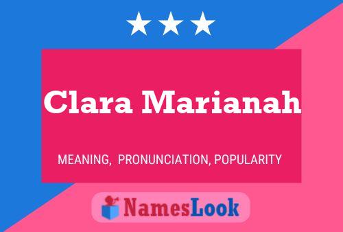 ملصق اسم Clara Marianah