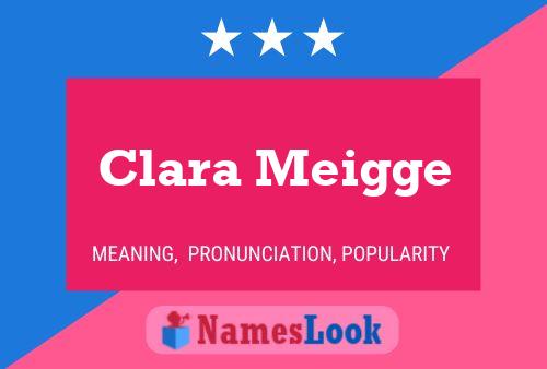 ملصق اسم Clara Meigge