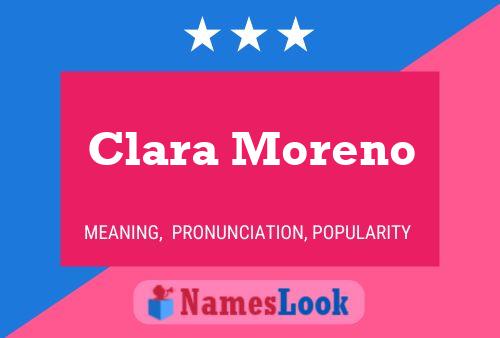 ملصق اسم Clara Moreno