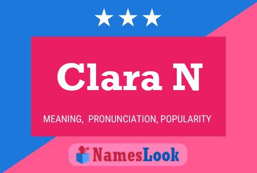 ملصق اسم Clara N