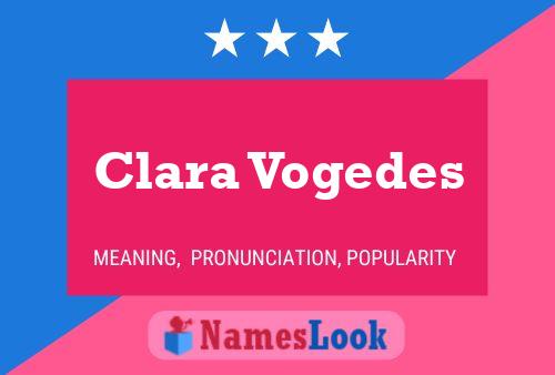 ملصق اسم Clara Vogedes