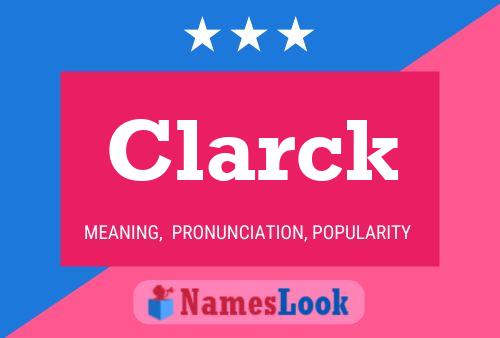 ملصق اسم Clarck