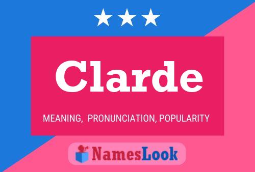 ملصق اسم Clarde