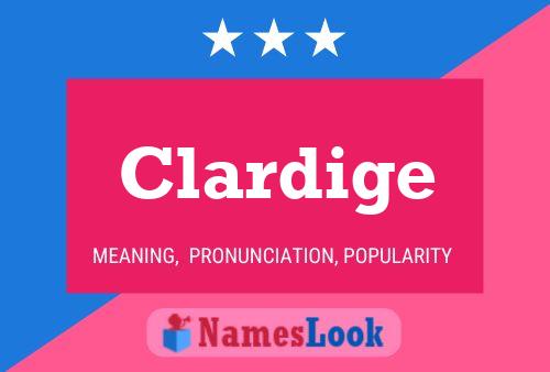 ملصق اسم Clardige