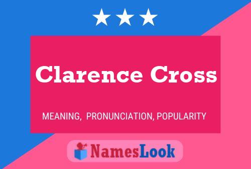 ملصق اسم Clarence Cross