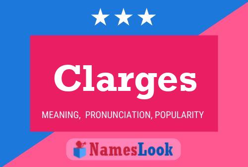 ملصق اسم Clarges