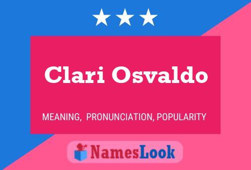 ملصق اسم Clari Osvaldo