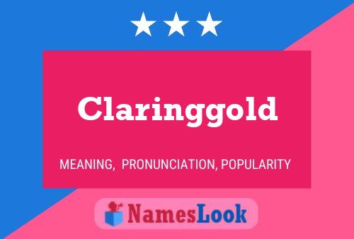 ملصق اسم Claringgold