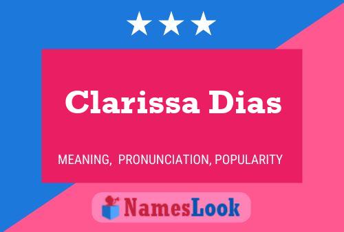 ملصق اسم Clarissa Dias