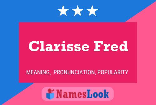 ملصق اسم Clarisse Fred